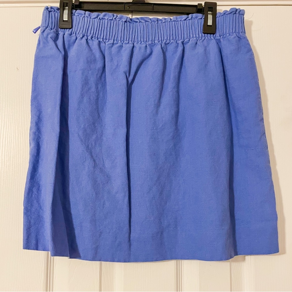 J. Crew Mini Paper Bag Skirt Blue/Purple Size 12